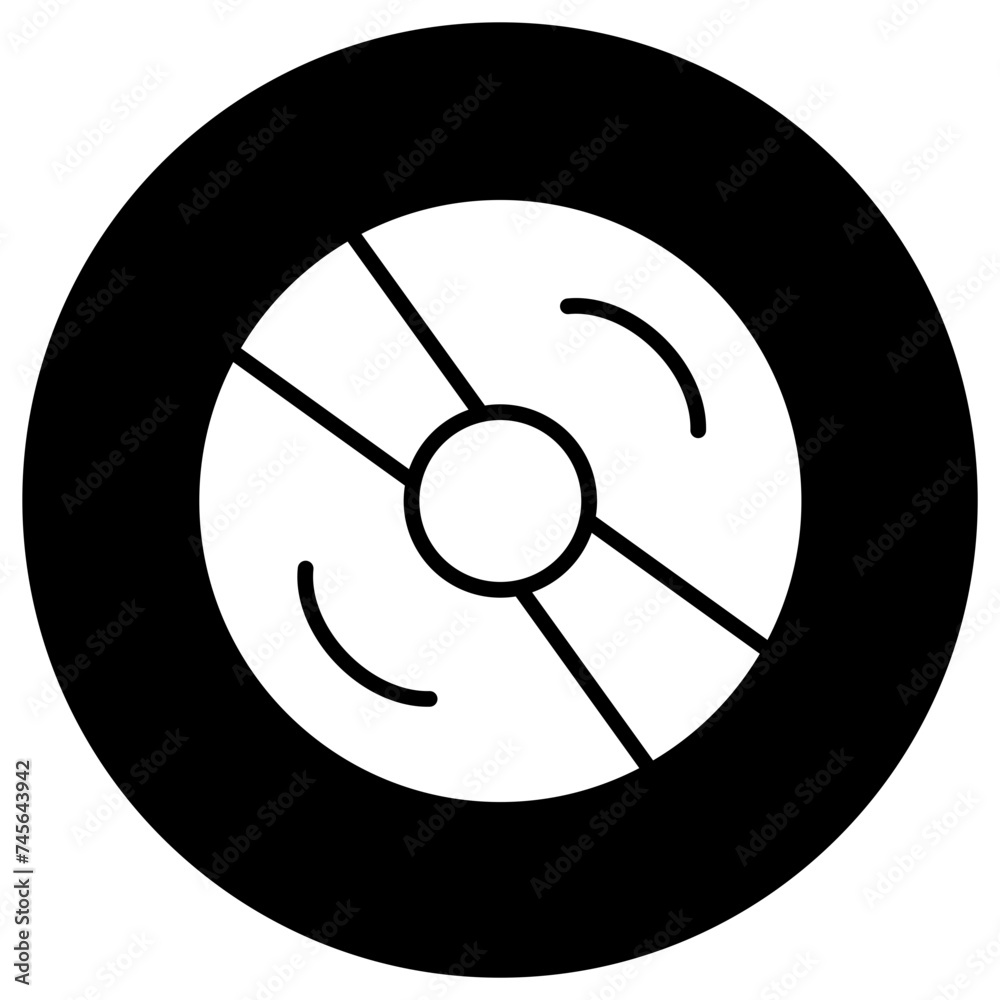 Compact Disc Vector Icon Design Illustration Compact Disc Vector Icon Design Illustration