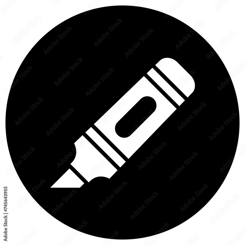 Highlighter Vector Icon Design Illustration