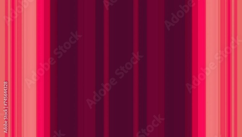 Bright crimson background with abstract pattern from vertical moving stripes