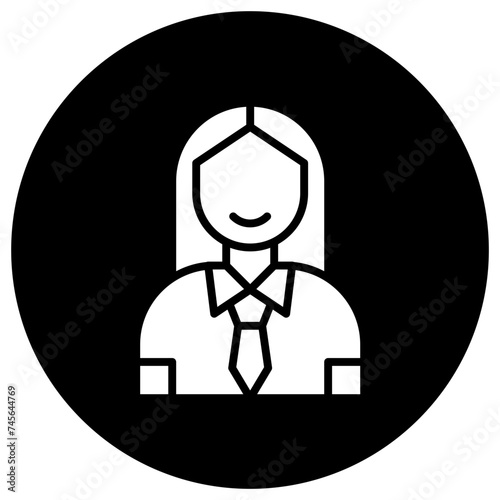 Businesswoman Vector Icon Design Illustration