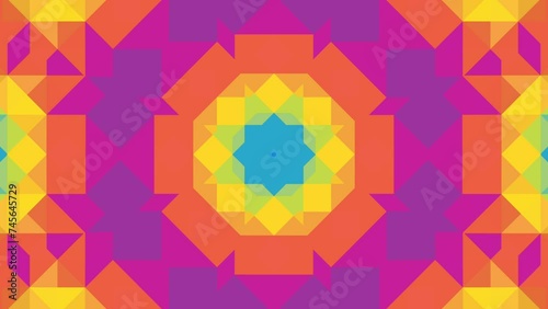 Throbbing mosaic colorful pattern, bright abstract  iridescent background