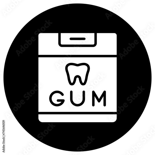 Chewing Gum Vector Icon Design Illustration