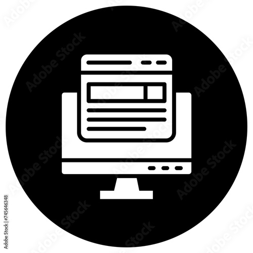 Front end Vector Icon Design Illustration