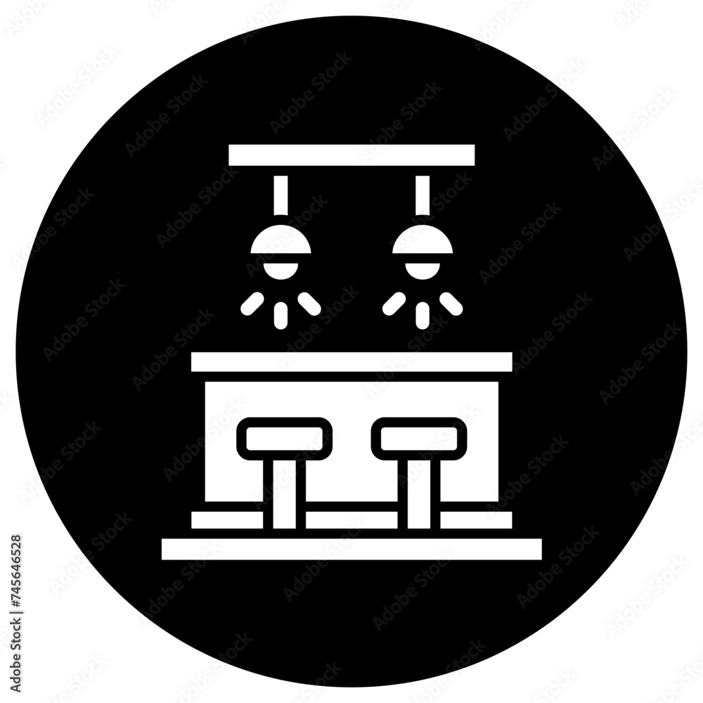 Bar Counter Vector Icon Design Illustration Bar Counter Vector Icon Design Illustration