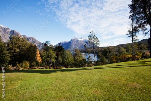 Garden hotel Llao Llao, Bariloche Argentina Patagonia. photo