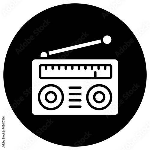 Radio Vector Icon Design Illustration