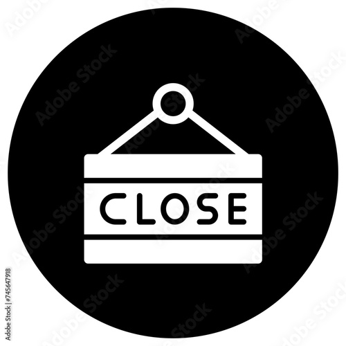 Close Sign Vector Icon Design Illustration