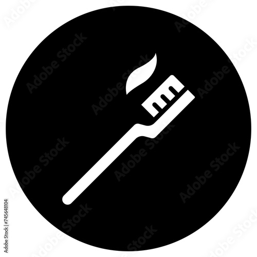 Tooth Brush Vector Icon Design Illustration