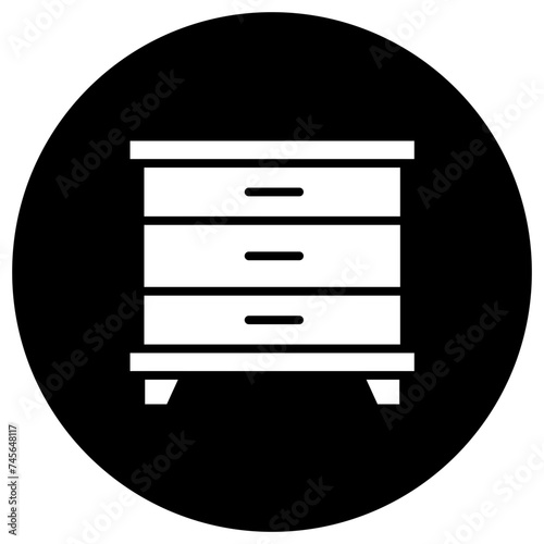 Cabinet Vector Icon Design Illustration