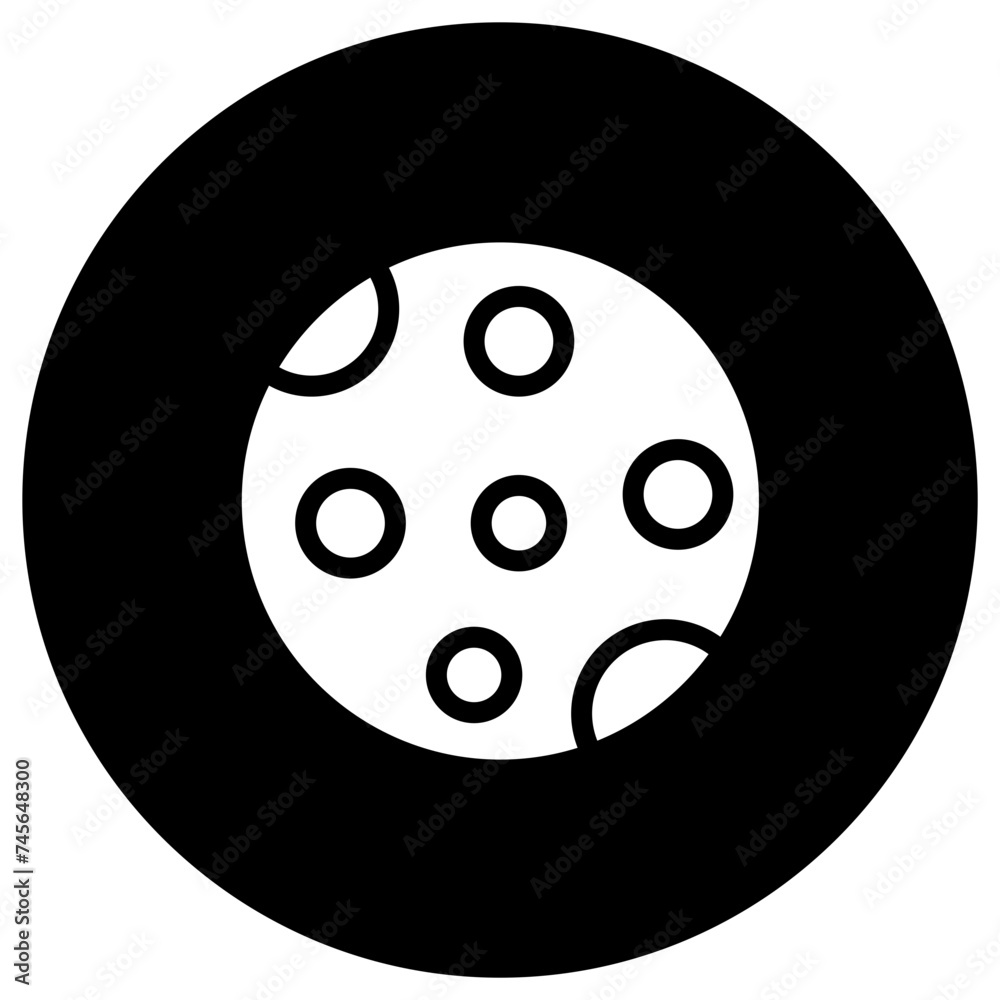 Full Moon Vector Icon Design Illustration Full Moon Vector Icon Design Illustration