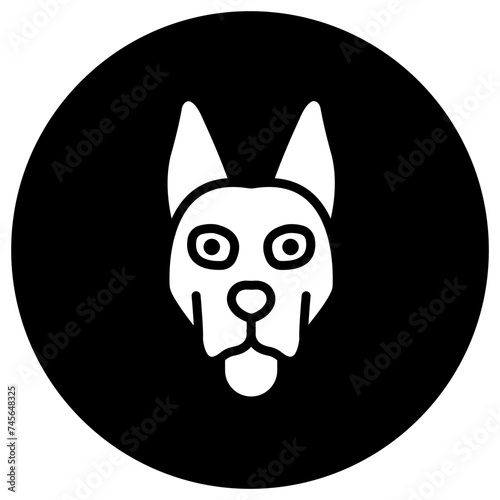 Dog Vector Icon Design Illustration