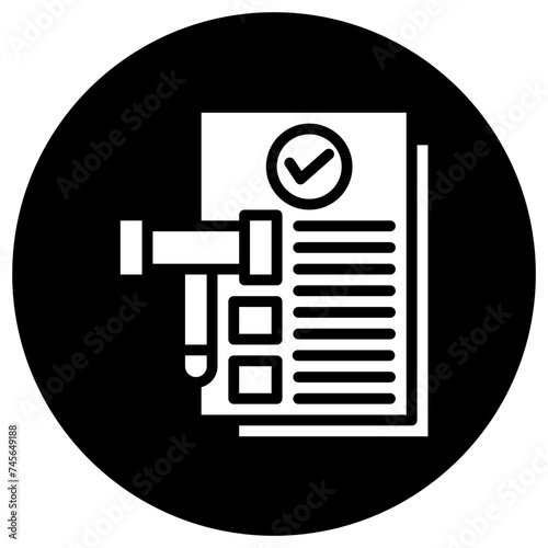 Legal Documents Vector Icon Design Illustration