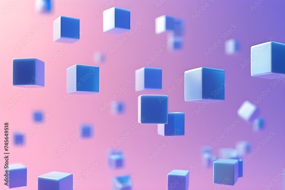 3d render of small cubes as background 3d render of small cubes as background