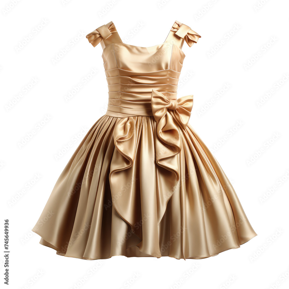Beautiful dress isolated on white Beautiful dress isolated on white