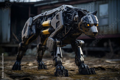 Armored dog, robot