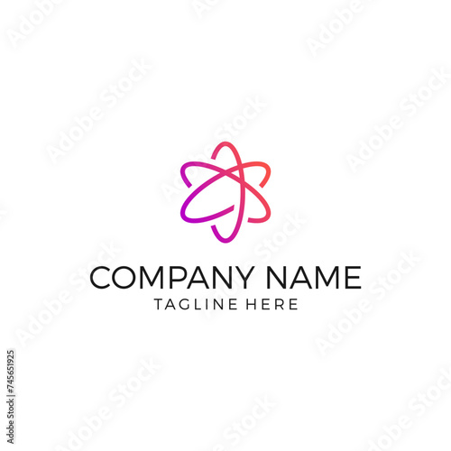 modern neutron logo concept vector icon