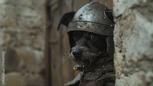 Game of Thrones Dog in Medieval Armor