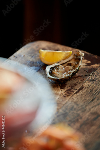 oyster on the table