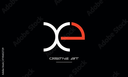 EX, XE, E, X abstarct letters logo monogram