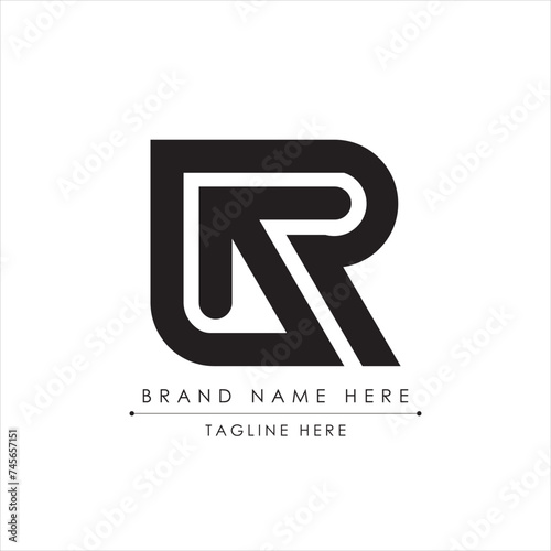 Letter R with upward arrow logo design ideas