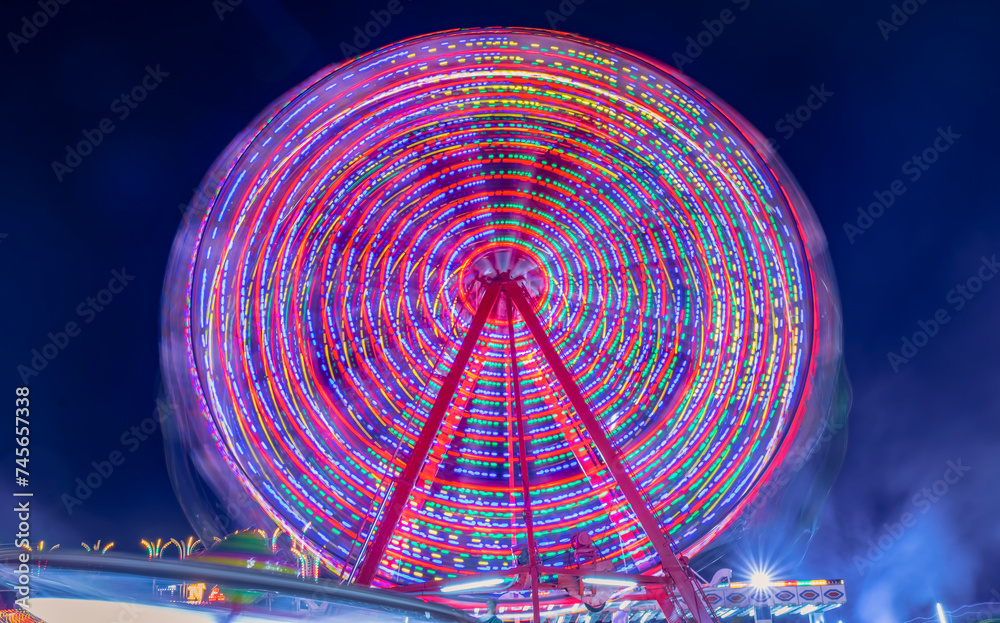 ferris wheel at night