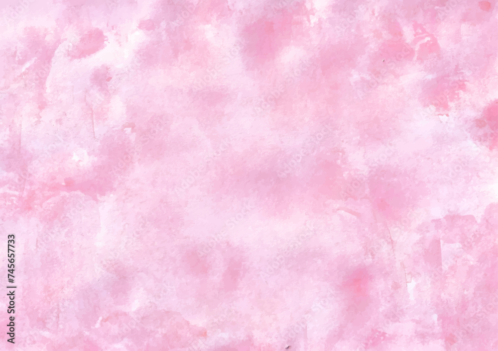 Fototapeta premium Abstract pink pastel watercolor background vector art