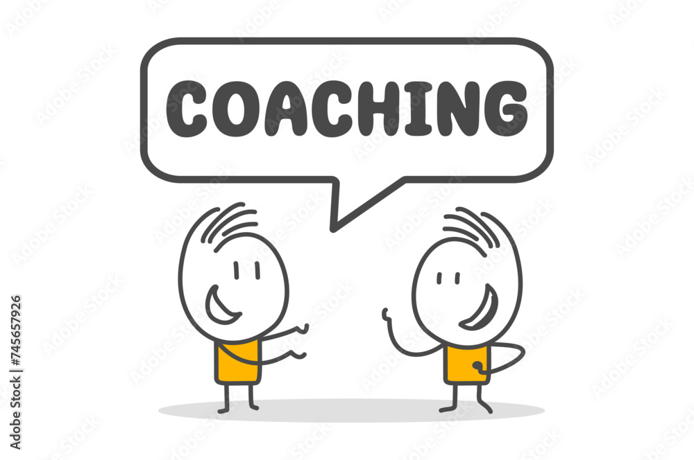 Stick figures. Coaching concept. Isolated on white background. Hand drawn doodle line art cartoon design character. Stick figures. Coaching concept. Isolated on white background. Hand drawn doodle line art cartoon design character.