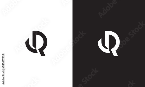 DQ logo, monogram unique logo, black and white logo, premium elegant logo, letter DQ Vector minimalist ambigram photo