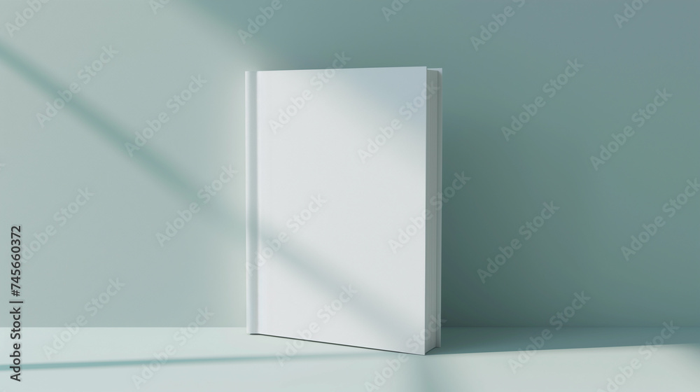 Empty White Book Cover Mockup Template. Simple clear background. Empty White Book Cover Mockup Template. Simple clear background.