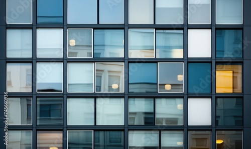 a detailed photo of a modern building s unique and unconventional windows 