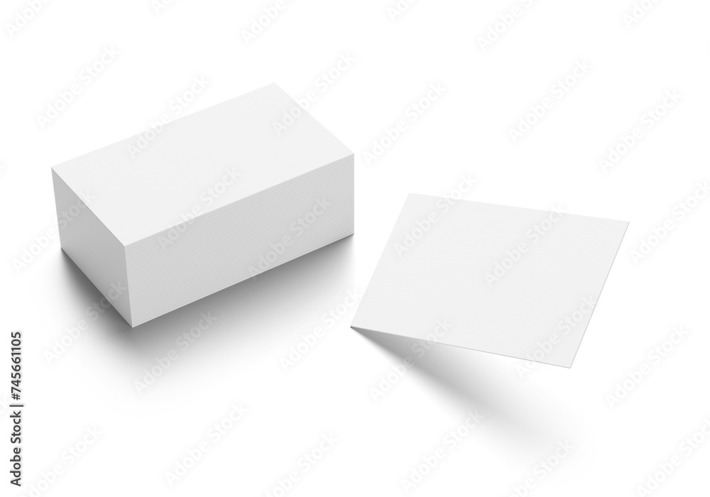 Business Card Stack Mockup, PNG transparency with shadow Business Card Stack Mockup, PNG transparency with shadow