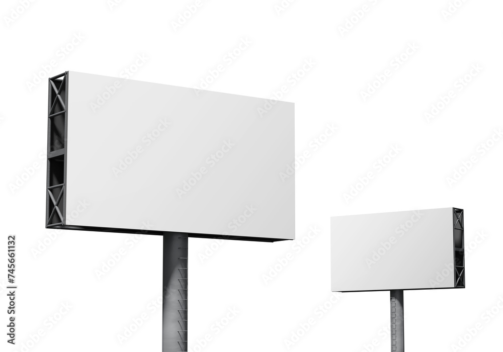 Billboard mockup template, PNG transparency with shadow Billboard mockup template, PNG transparency with shadow