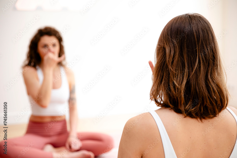 Woman in yoga Woman in yoga