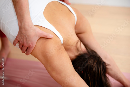 Fototapeta Naklejka Na Ścianę i Meble -  Woman in yoga
