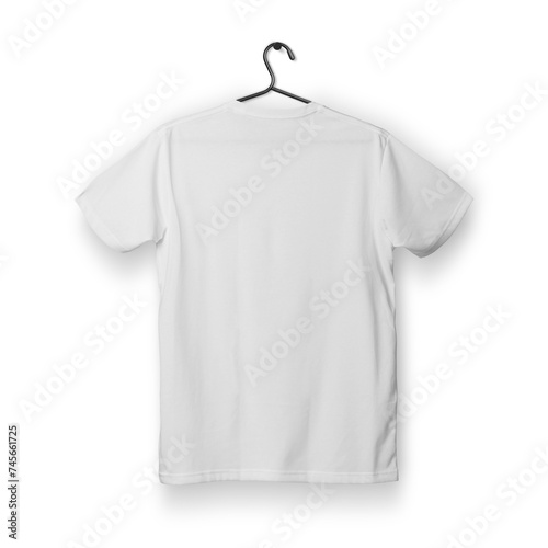 Realistic T-Shirt mockup template, PNG transparency with shadow