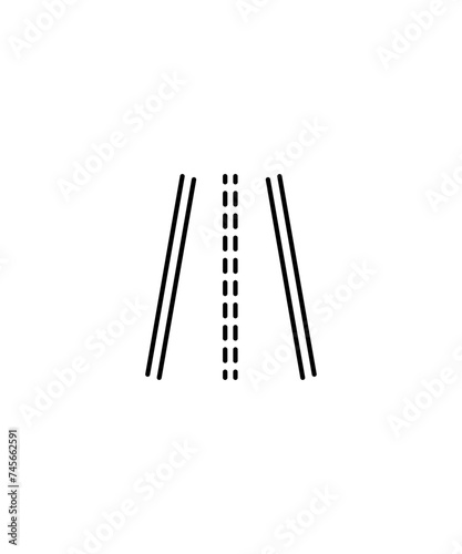road icon, vector best line icon.