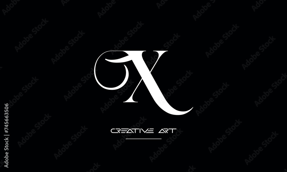 EX, XE, E, X abstarct letters logo monogram EX, XE, E, X abstarct letters logo monogram