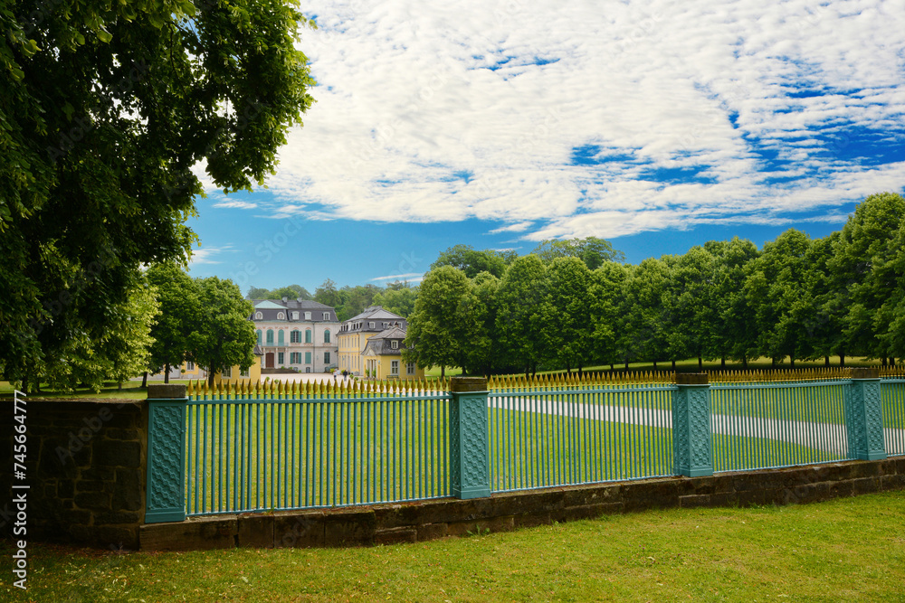 Schloss Wilhelmsthal, Park Wilhelmsthal, Schlossansicht von Westen Schloss Wilhelmsthal, Park Wilhelmsthal, Schlossansicht von Westen