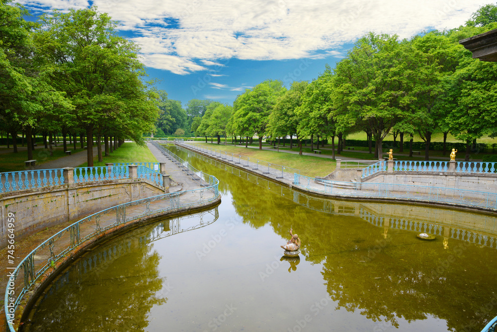 Fototapeta premium Schloss Wilhelmsthal, Park Wilhelmsthal, Rokokopark