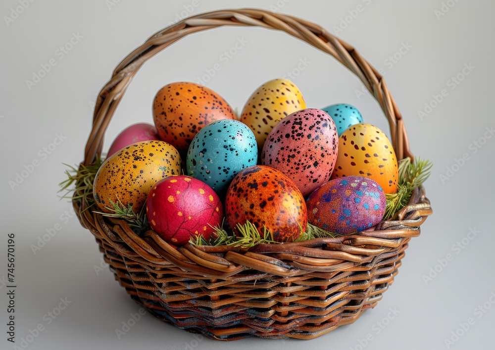 Rainbow Nest: Overflowing Easter Egg Basket