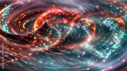 Close up of a swirling visual portal the key to unlocking faster than light transportation	
 photo
