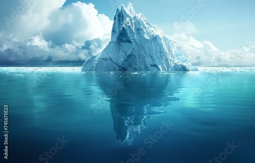 Unveiling the Hidden Danger of Icebergs and their Connection to Global Warming. Made with Generative AI Technology