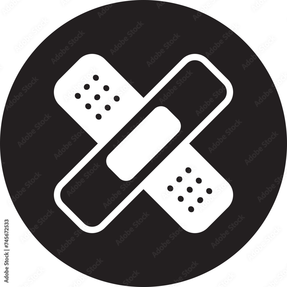 band aids glyph icon band aids glyph icon