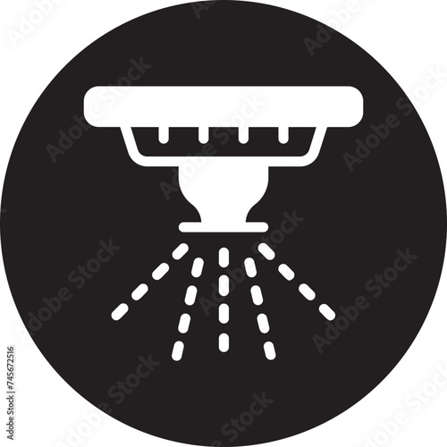 sprinkler glyph icon