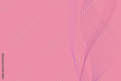 Pink background with wavy lines