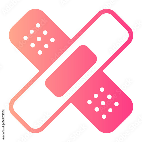 band aids gradient icon