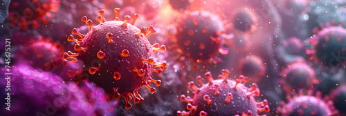 close-up photo of the virus,
Influenza background immune response world coronavirus virus background b cell

 photo