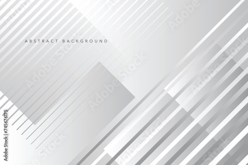 Abstract white and gray color gradient background. Modern minimalistic vector and geometric design template