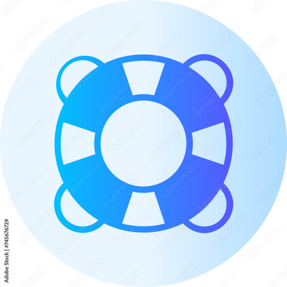 life ring gradient icon life ring gradient icon