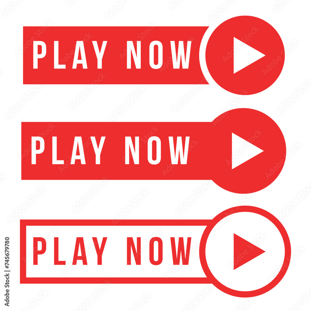 play now icon, vector for video and stream. vector eps. play now icon, vector for video and stream. vector eps.